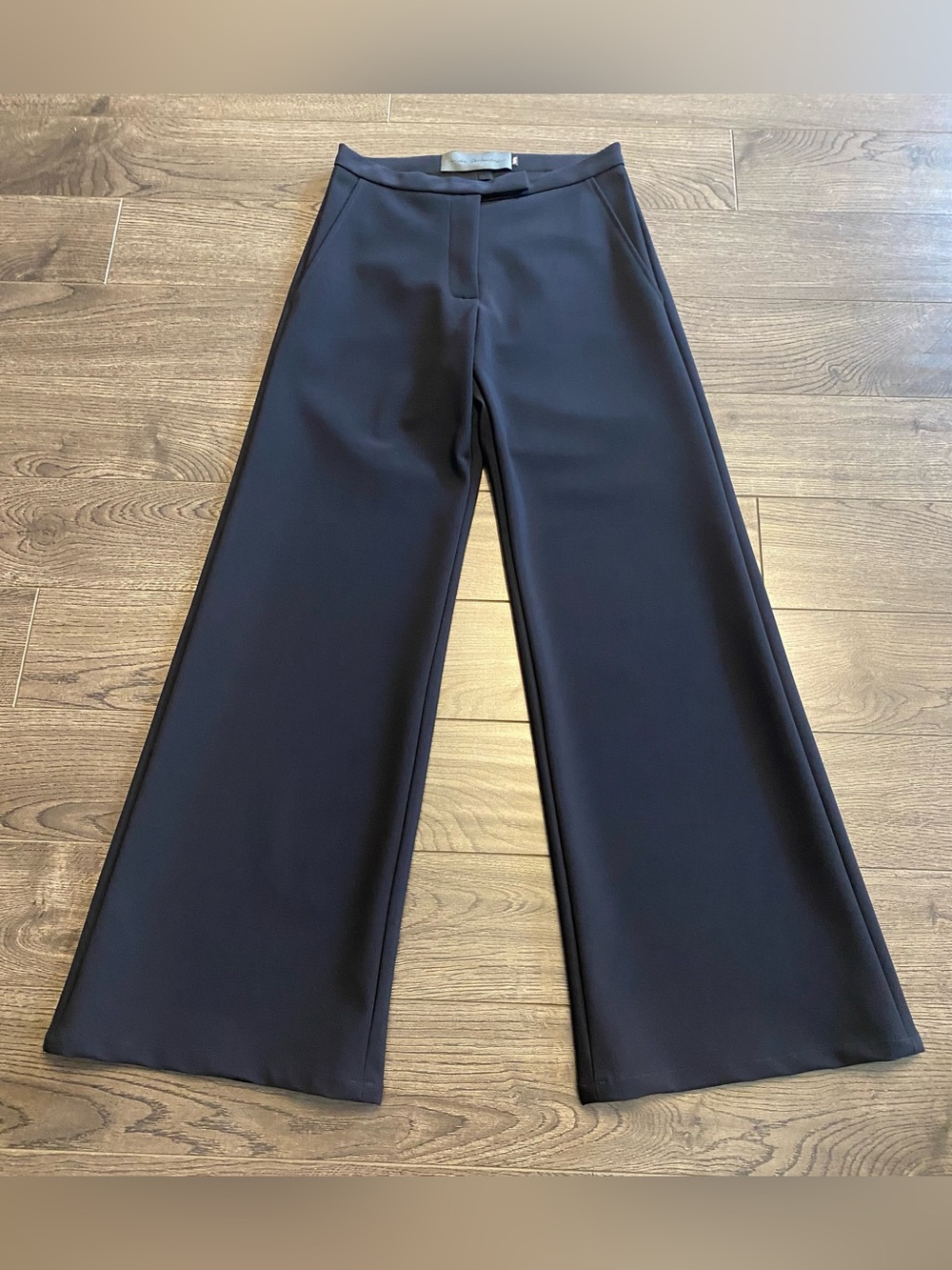 Excellent Condition Greta Constantine Wide-Leg Black Dress Pants SZ M